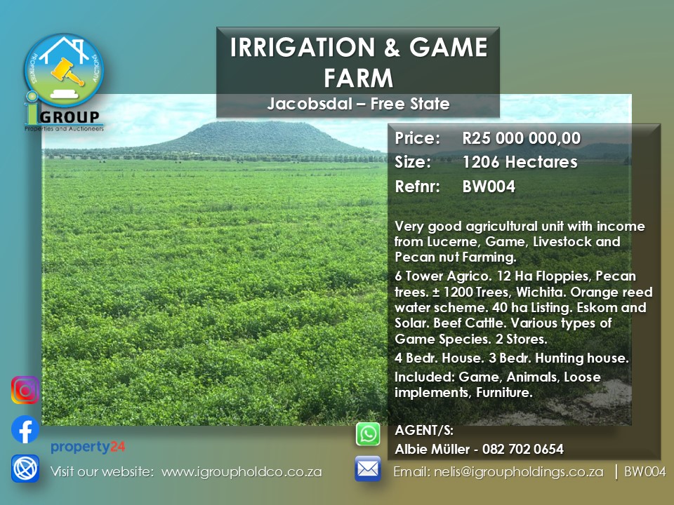 BW004 – Irrigation & Game Farm