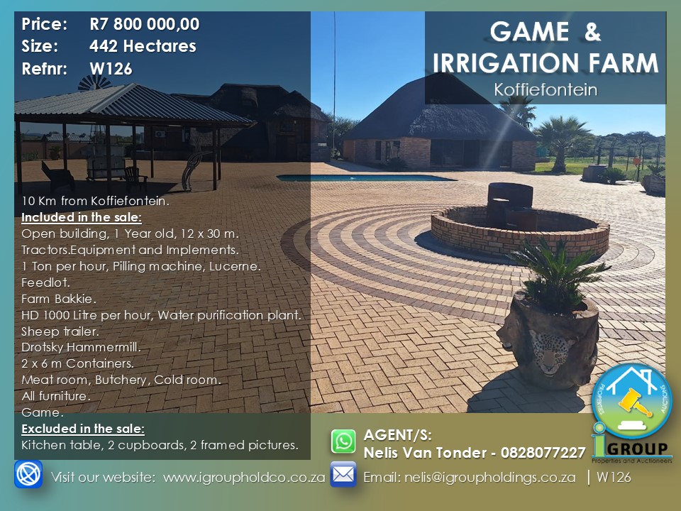 W126 – Game & Irrigation Farm.