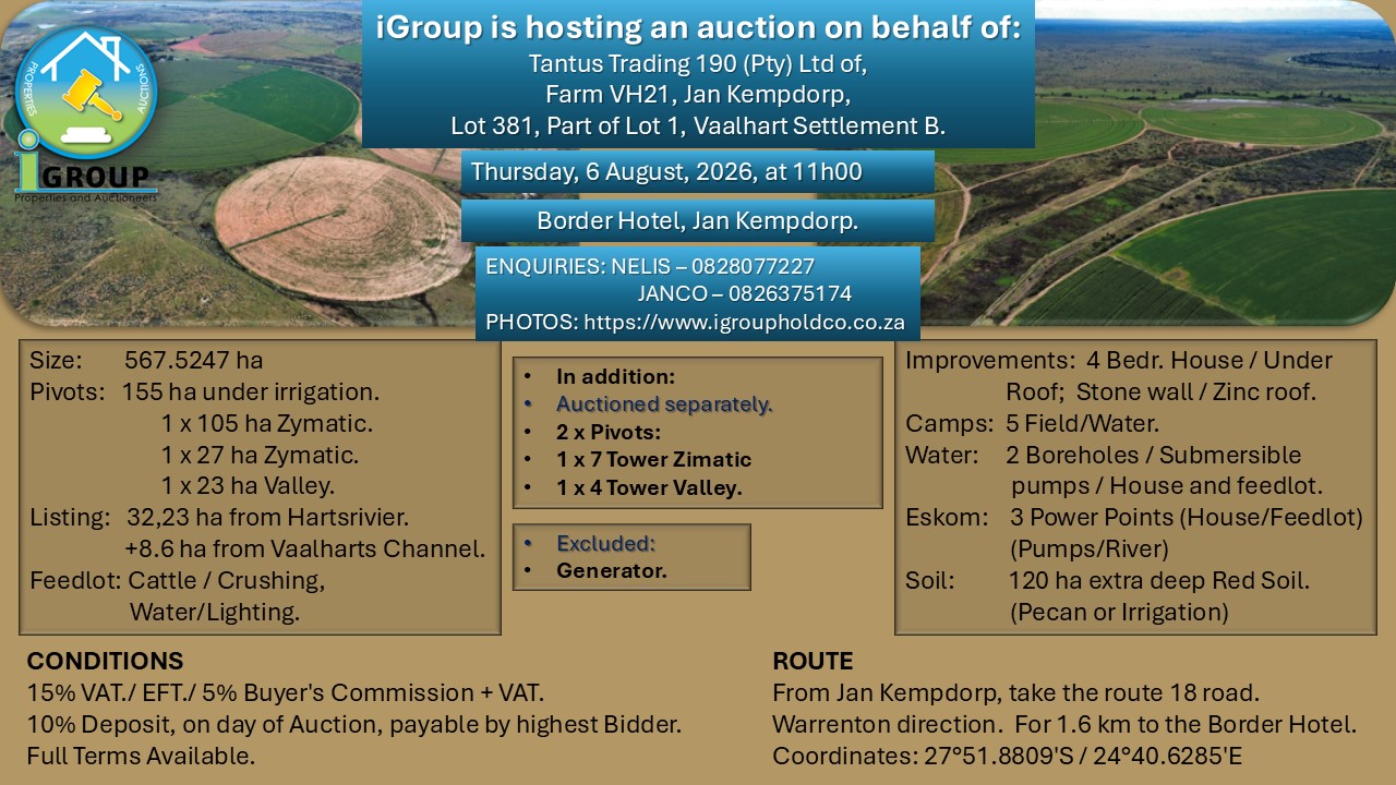 V18 – AUCTION of a Farm.