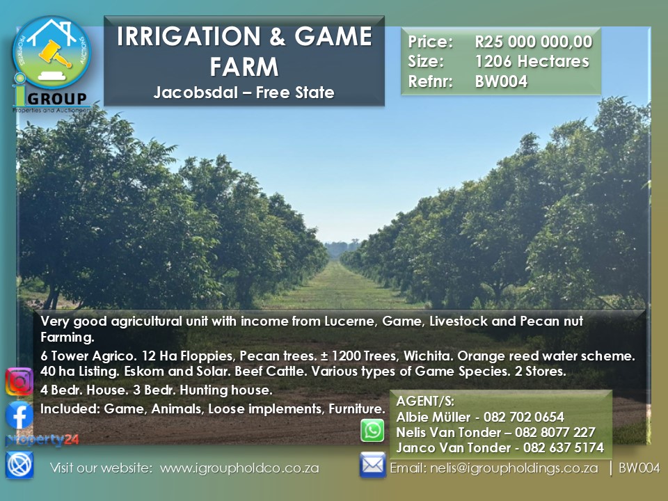 BW004 – Irrigation & Game Farm